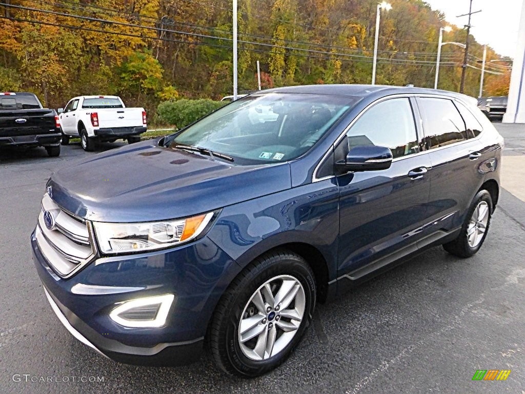 2017 Edge SEL AWD - Blue Jeans Metallic / Ebony photo #7
