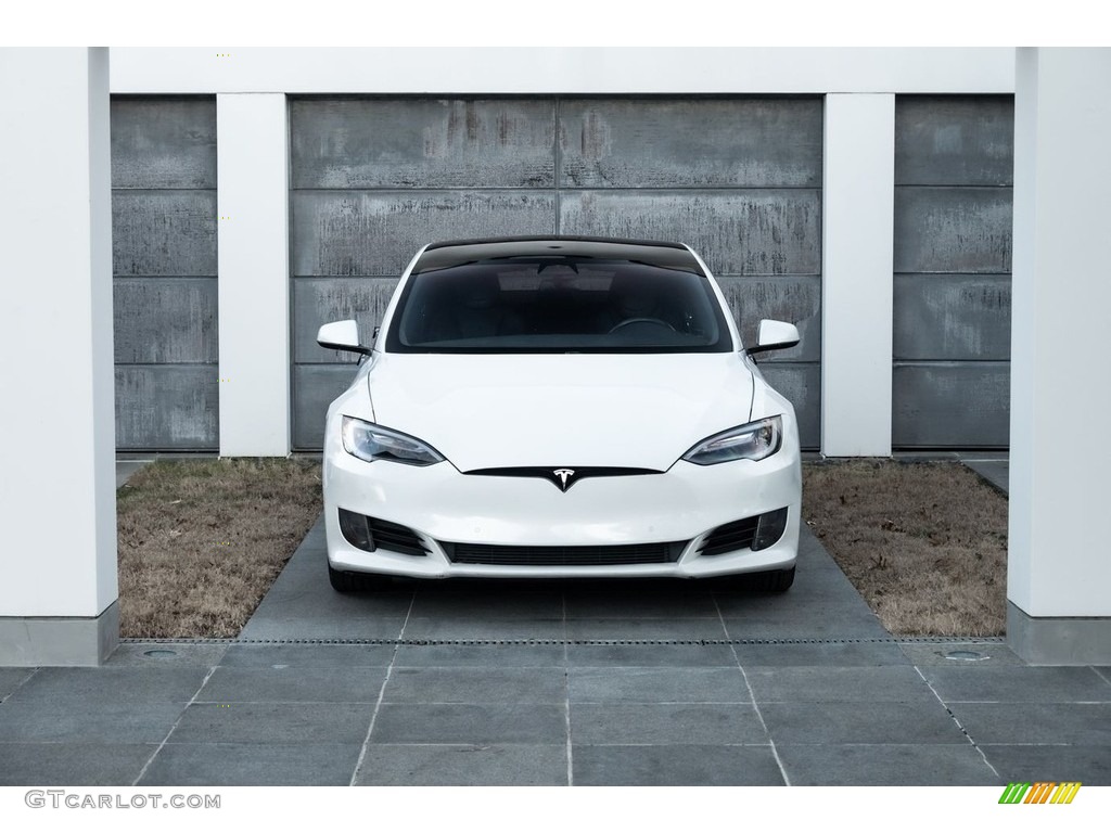 Pearl White Multi-Coat 2017 Tesla Model S 75D Exterior Photo #146720517