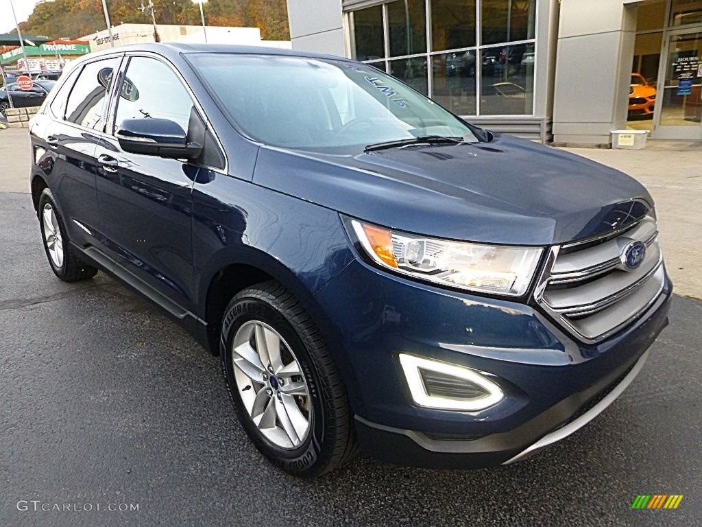 2017 Edge SEL AWD - Blue Jeans Metallic / Ebony photo #9