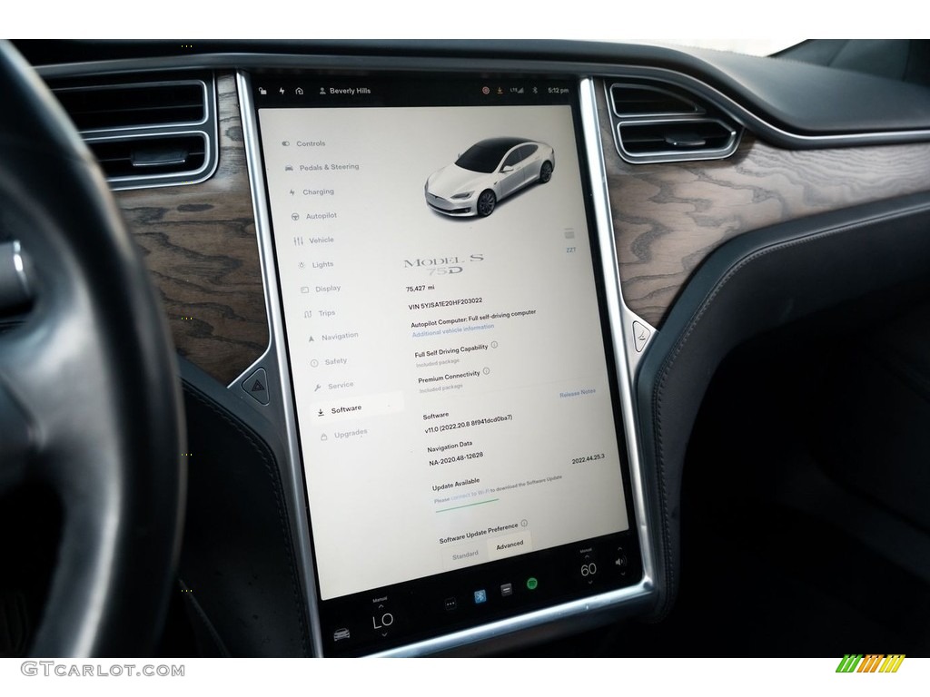 2017 Tesla Model S 75D Controls Photos