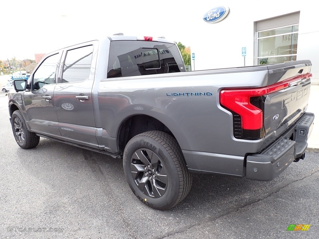 Carbonized Gray Metallic 2023 Ford F150 Lightning Lariat 4x4 Exterior Photo #146720715