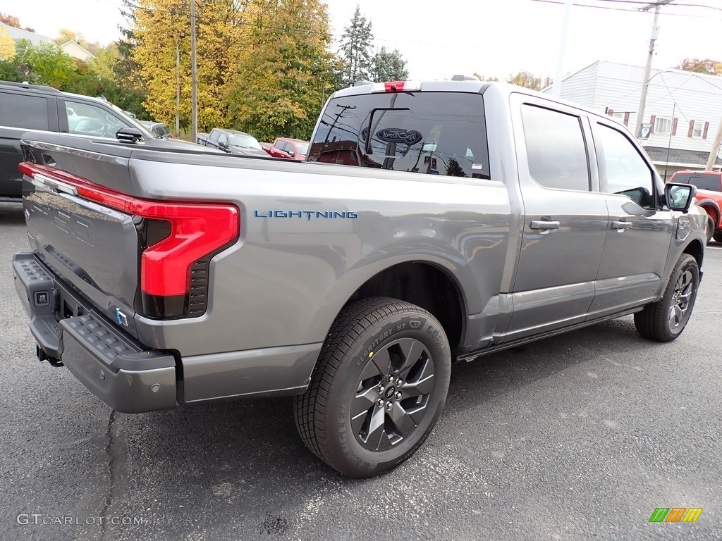 Carbonized Gray Metallic 2023 Ford F150 Lightning Lariat 4x4 Exterior Photo #146720784
