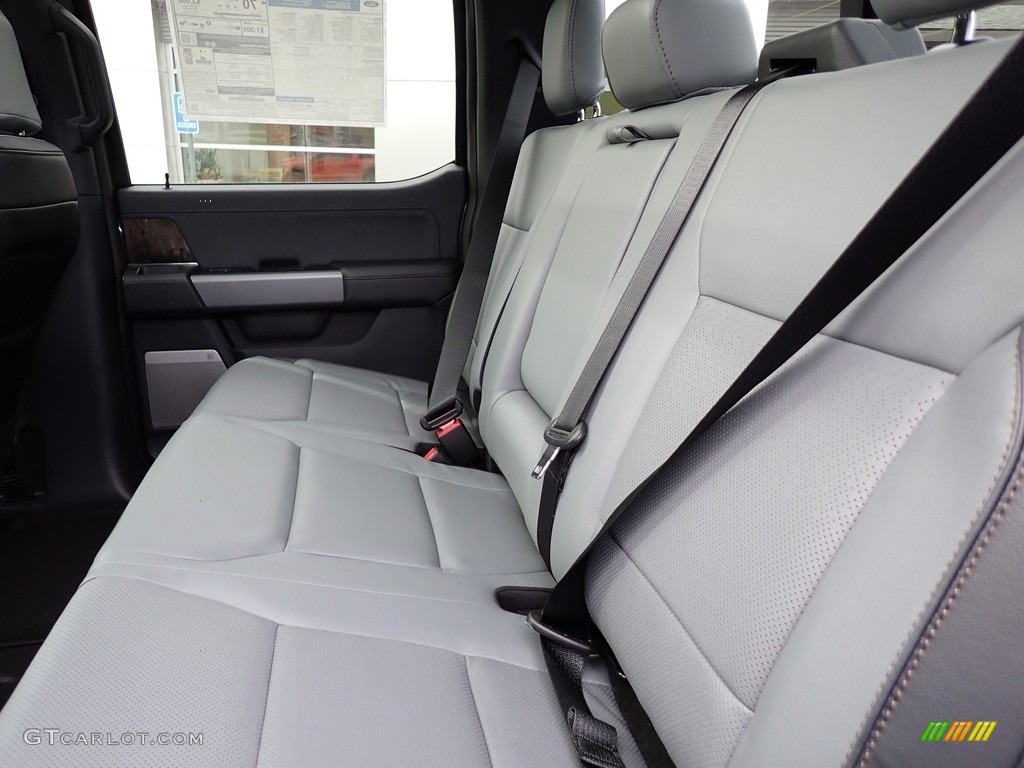 Black/Slate Gray Interior 2023 Ford F150 Lightning Lariat 4x4 Photo #146720901