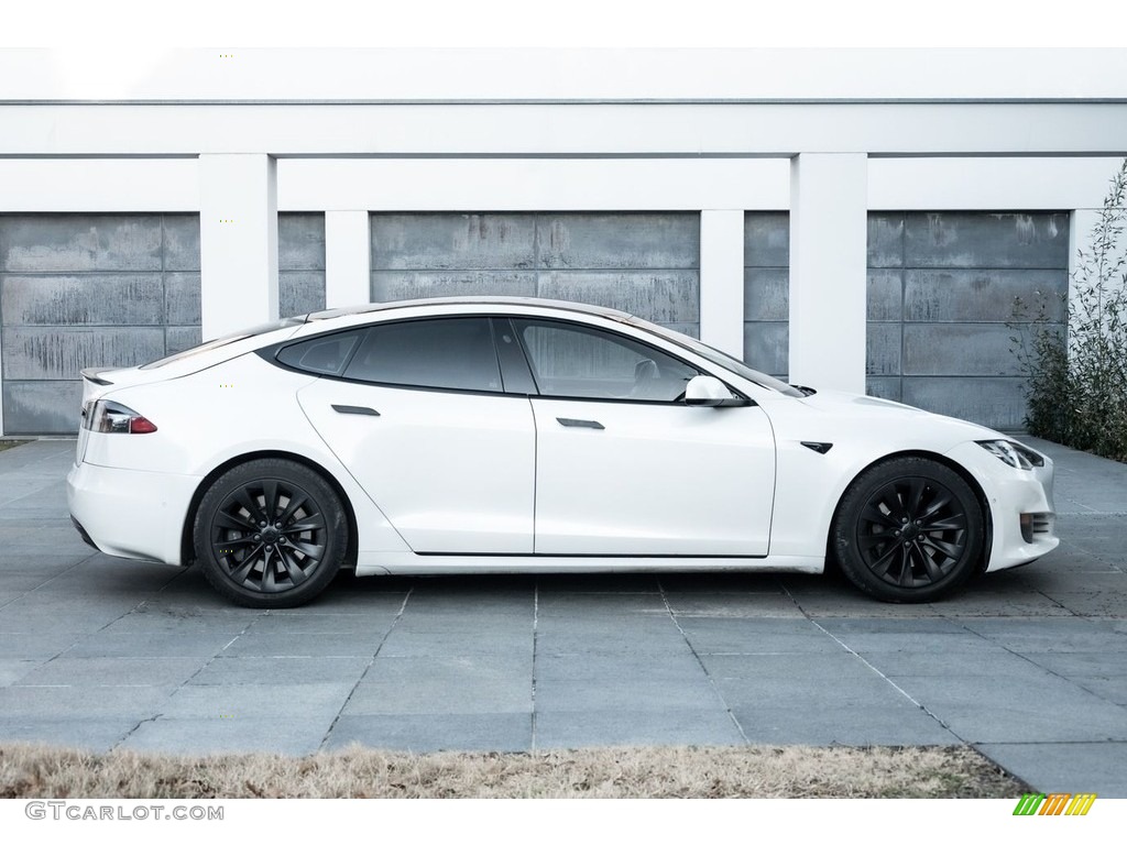 Pearl White Multi-Coat 2017 Tesla Model S 75D Exterior Photo #146720904