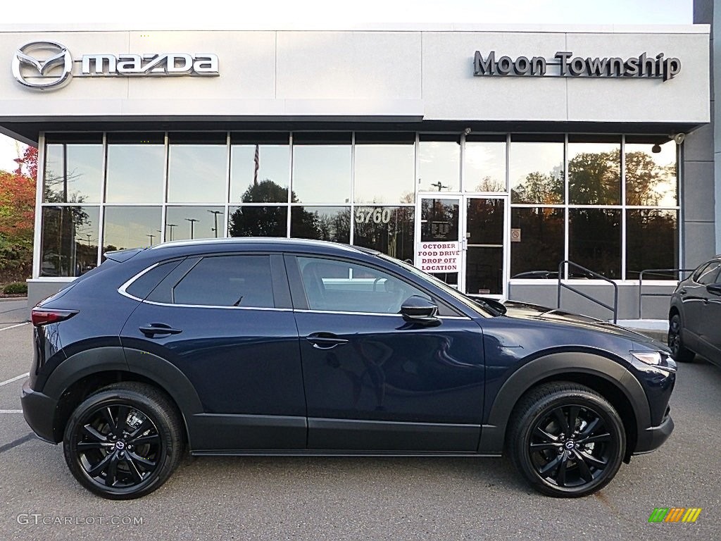 2024 CX-30 S AWD - Deep Crystal Blue Mica / Black photo #1