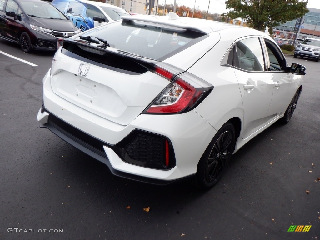 2017 Civic EX Hatchback - White Orchid Pearl / Black/Ivory photo #7