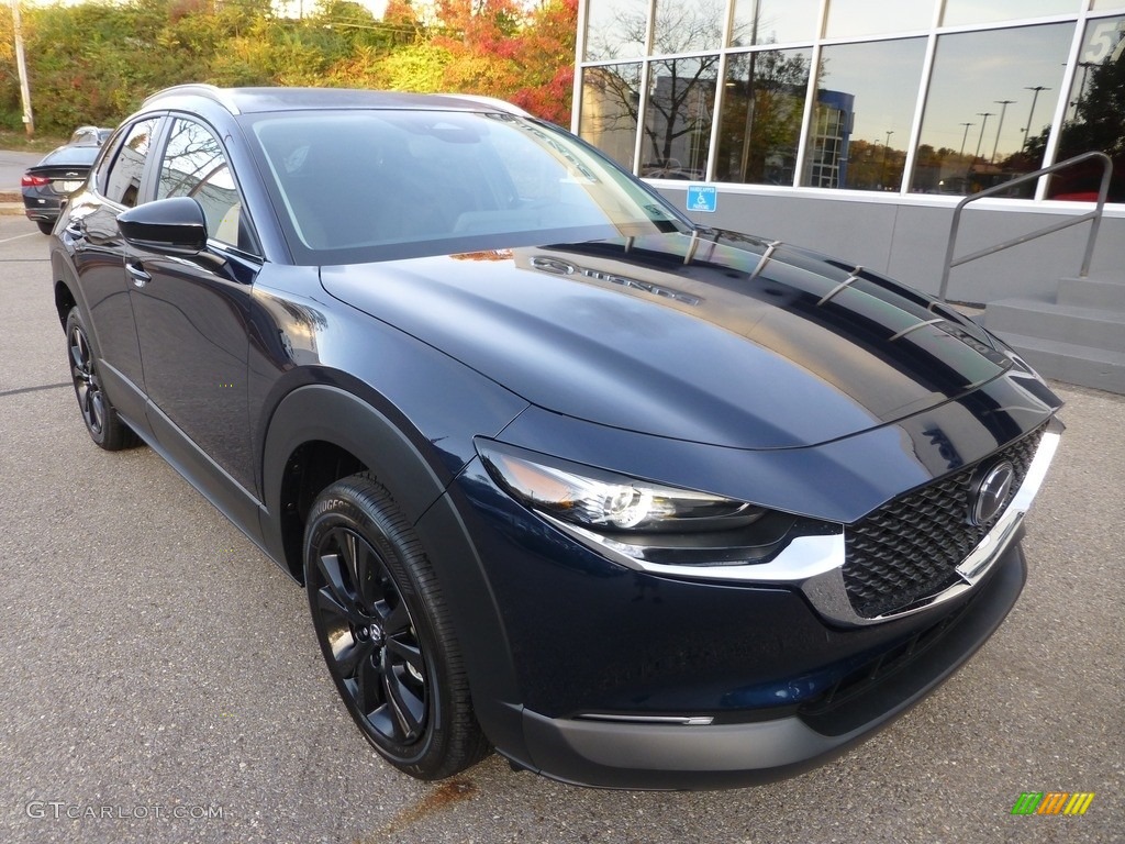Deep Crystal Blue Mica 2024 Mazda CX-30 S AWD Exterior Photo #146721159