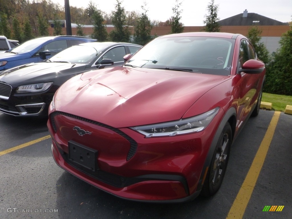 2022 Mustang Mach-E Select eAWD - Rapid Red Metallic / Black Onyx photo #1