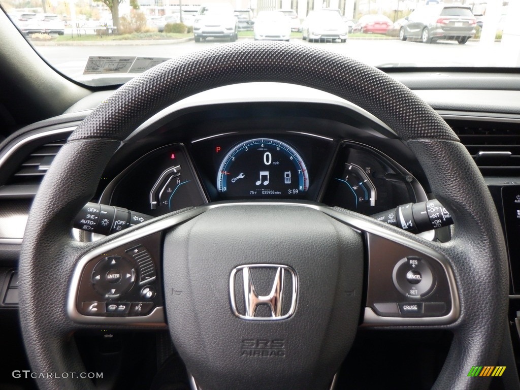 2017 Civic EX Hatchback - White Orchid Pearl / Black/Ivory photo #22