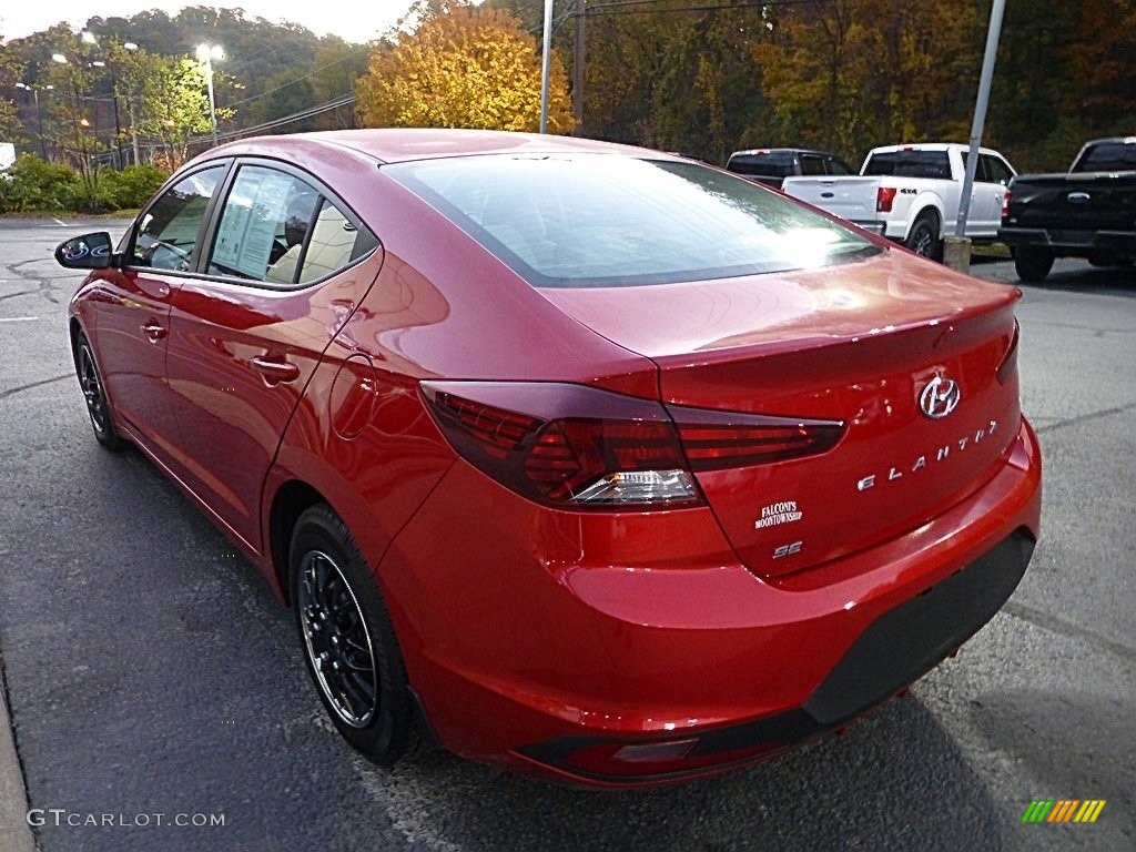 2020 Elantra SE - Scarlet Red Pearl / Beige photo #3