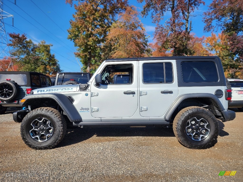Silver Zynith 2023 Jeep Wrangler Unlimited Rubicon 4XE Hybrid Exterior Photo #146721681