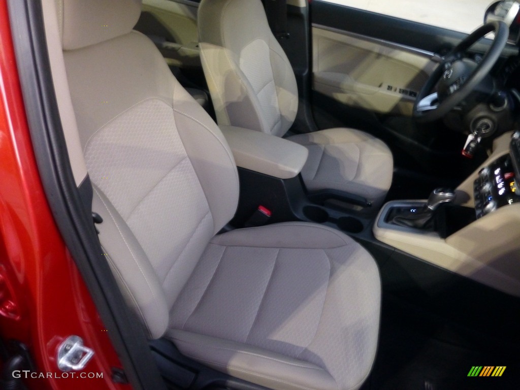 2020 Elantra SE - Scarlet Red Pearl / Beige photo #9