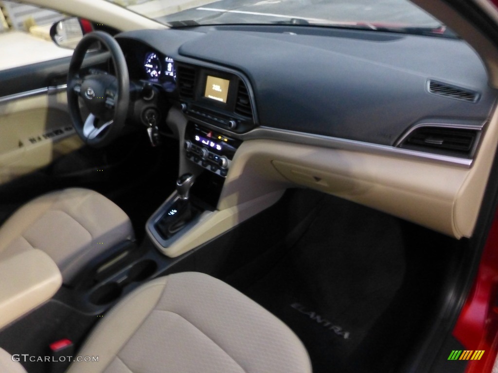 2020 Elantra SE - Scarlet Red Pearl / Beige photo #10