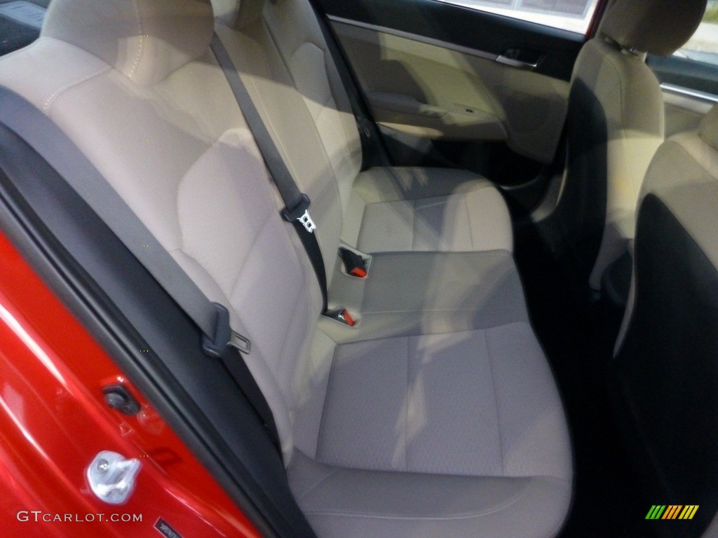 2020 Elantra SE - Scarlet Red Pearl / Beige photo #12