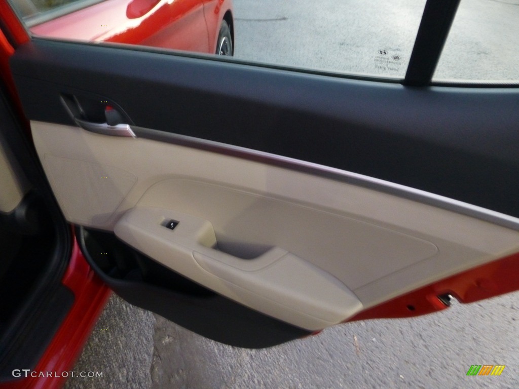 2020 Elantra SE - Scarlet Red Pearl / Beige photo #13