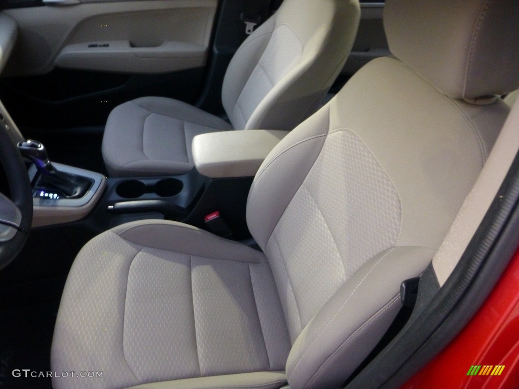 2020 Elantra SE - Scarlet Red Pearl / Beige photo #14