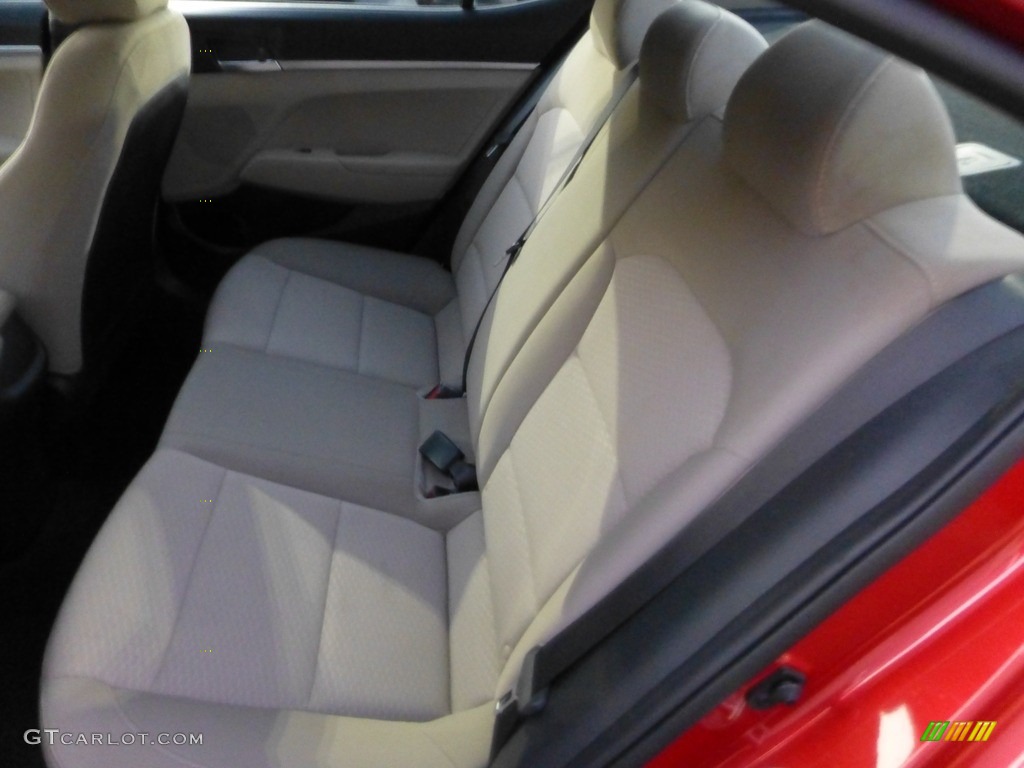 2020 Elantra SE - Scarlet Red Pearl / Beige photo #15