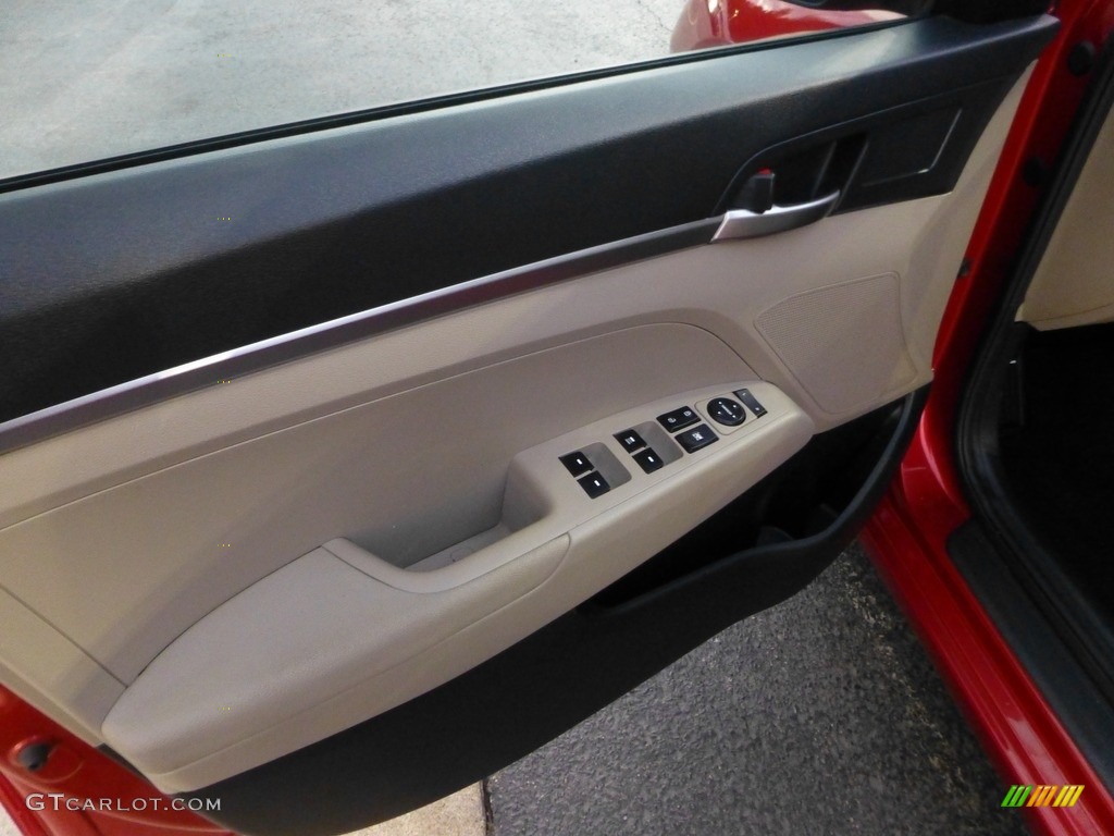 2020 Elantra SE - Scarlet Red Pearl / Beige photo #19