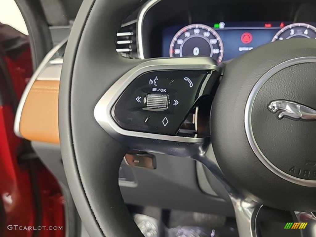 2024 Jaguar F-PACE P400 R-Dynamic S Siena Tan/Ebony Steering Wheel Photo #146722035