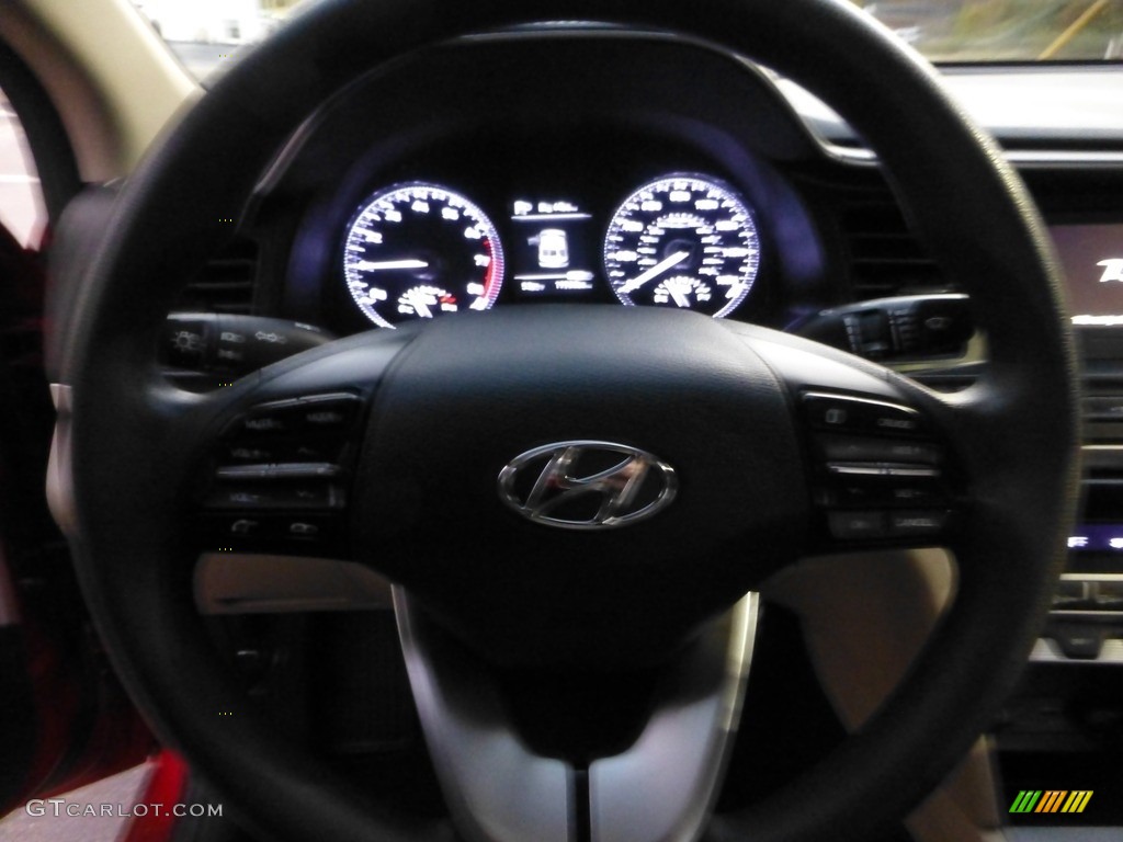 2020 Elantra SE - Scarlet Red Pearl / Beige photo #23
