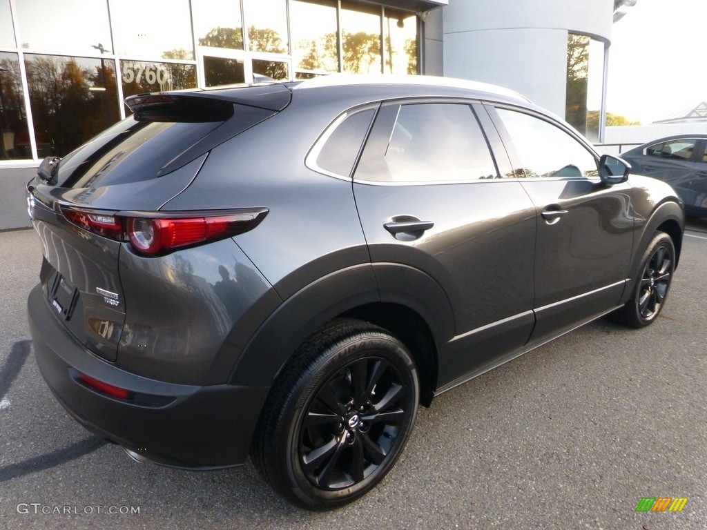 2023 CX-30 Turbo Premium AWD - Machine Gray Metallic / White photo #2