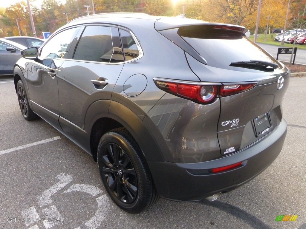 2023 CX-30 Turbo Premium AWD - Machine Gray Metallic / White photo #5