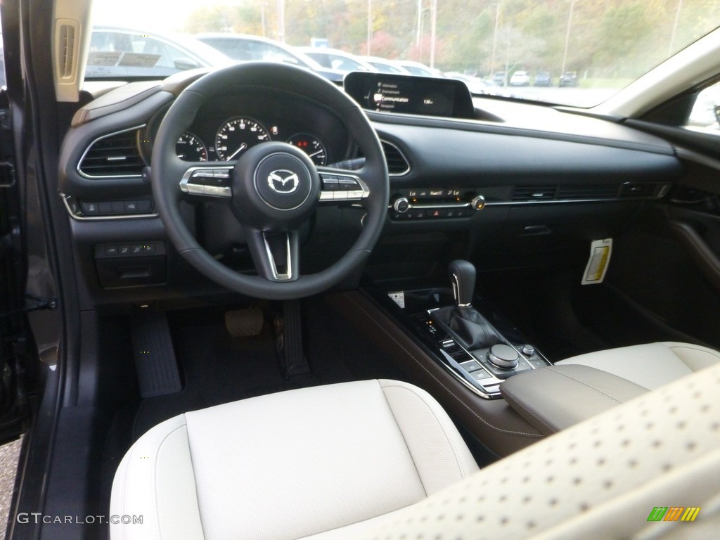2023 CX-30 Turbo Premium AWD - Machine Gray Metallic / White photo #13