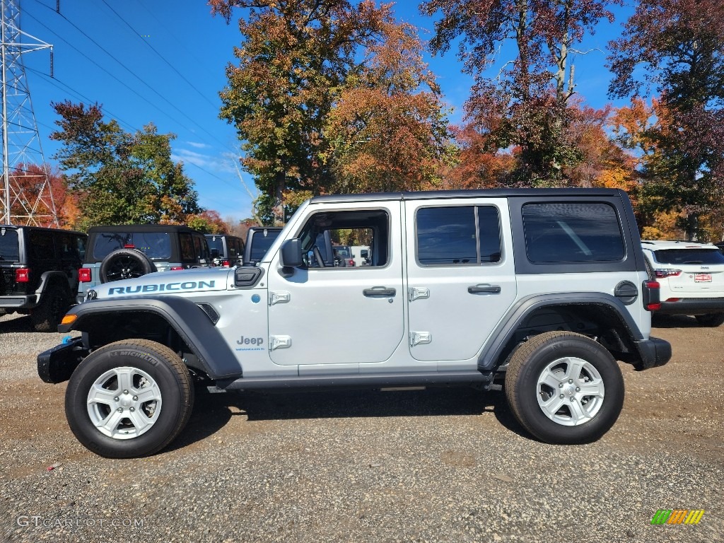 2023 Wrangler Unlimited Rubicon 4XE Hybrid - Silver Zynith / Black photo #3