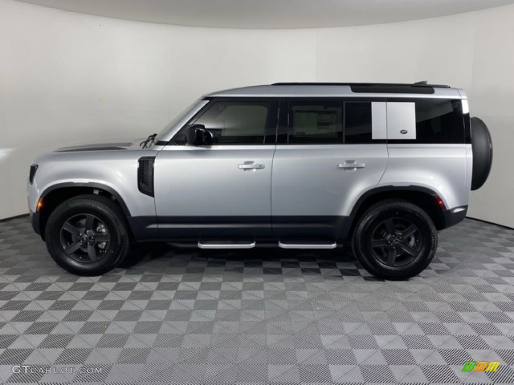 Hakuba Silver Metallic 2023 Land Rover Defender 110 S Exterior Photo #146723556