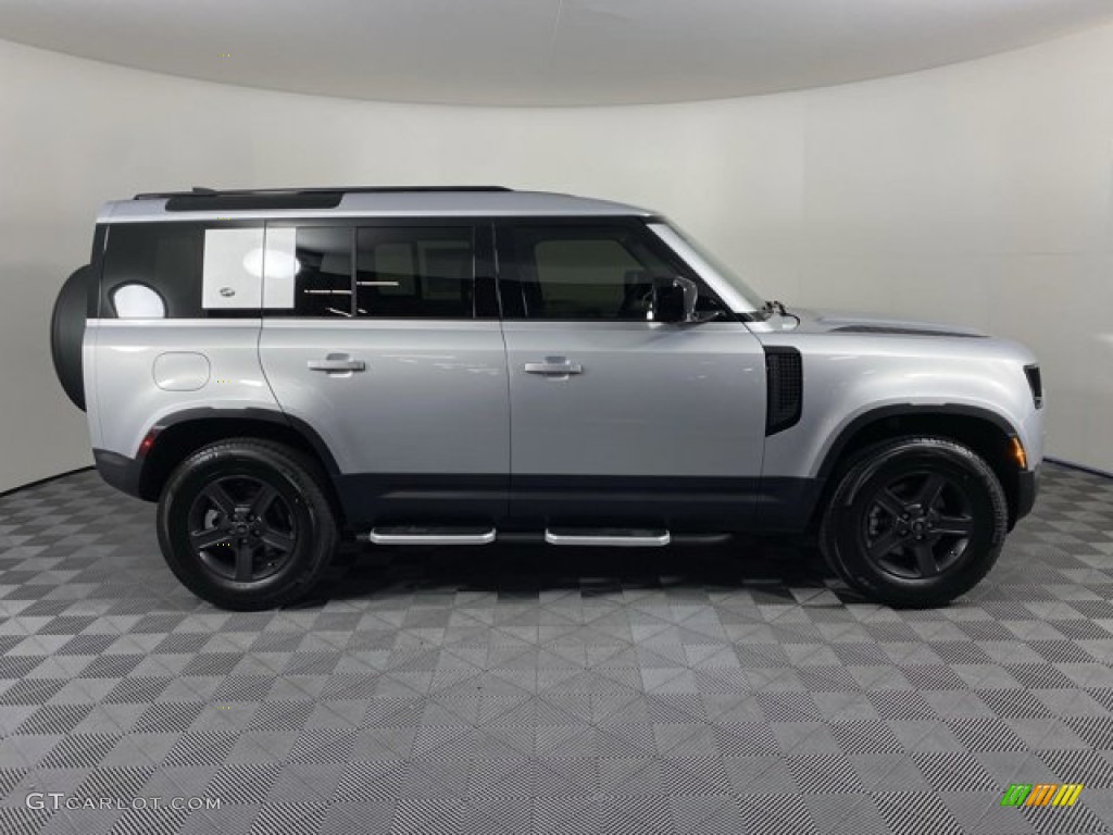 Hakuba Silver Metallic 2023 Land Rover Defender 110 S Exterior Photo #146723661