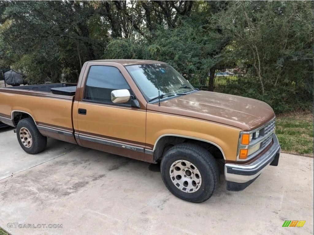 Caramel Brown Metallic 1989 Chevrolet C/K C1500 Silverado Regular Cab Exterior Photo #146723709