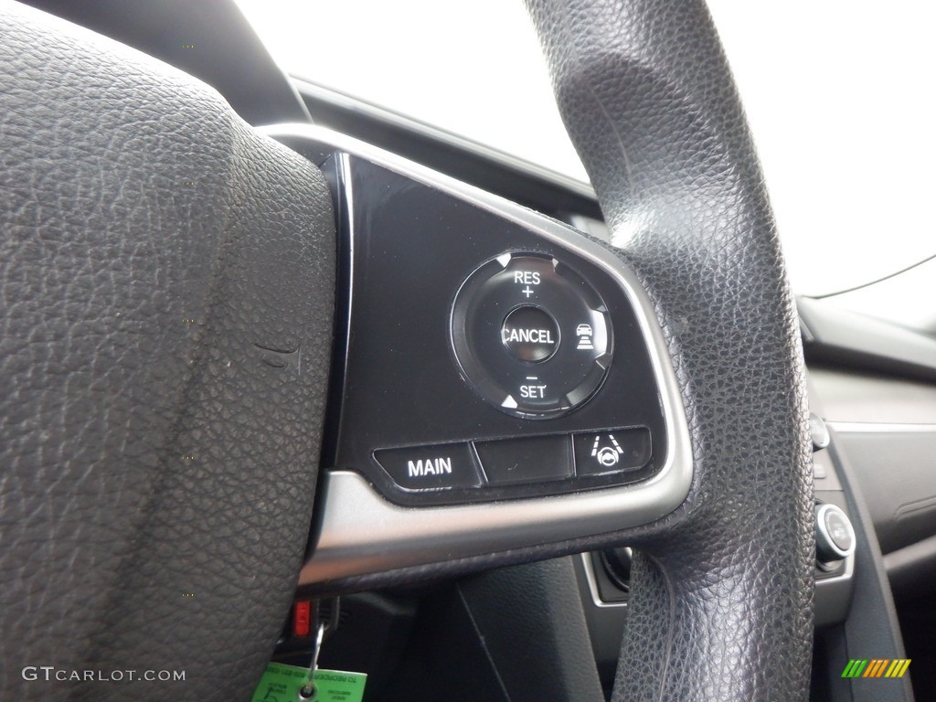 2020 Honda Civic LX Sedan Black Steering Wheel Photo #146723745