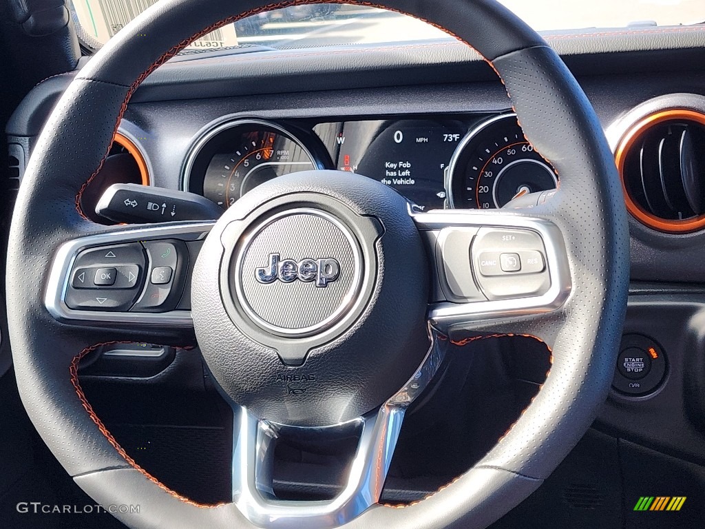2023 Jeep Gladiator Mojave 4x4 Black Steering Wheel Photo #146724033