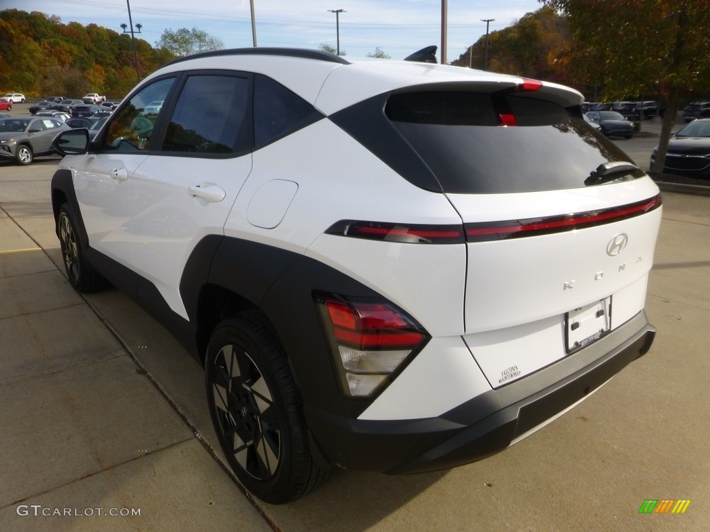 2024 Kona SEL AWD - Atlas White / Black photo #5