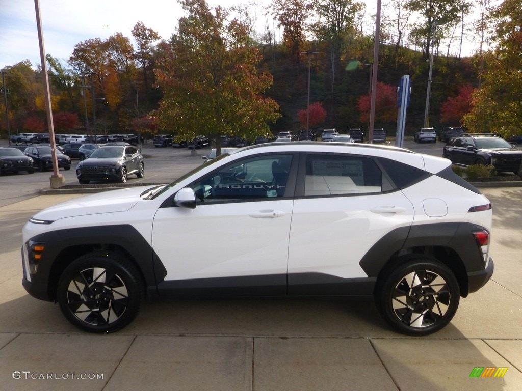 Atlas White 2024 Hyundai Kona SEL AWD Exterior Photo #146724147