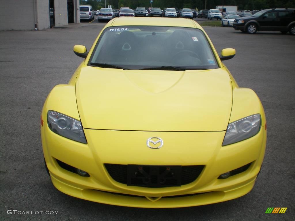2004 RX-8  - Lightning Yellow / Black/Chapparal photo #8