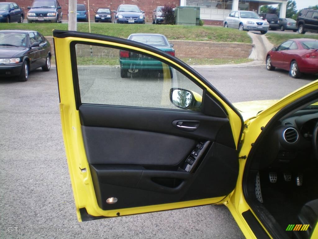 2004 RX-8  - Lightning Yellow / Black/Chapparal photo #9