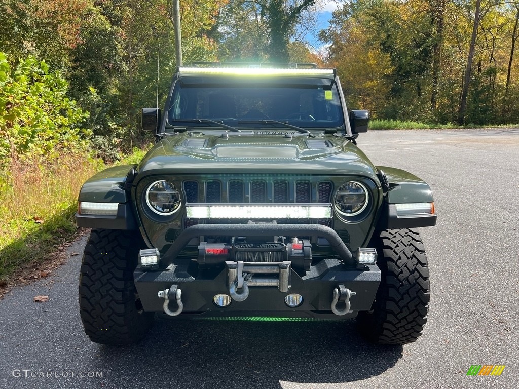2021 Wrangler Unlimited Rubicon 4x4 - Sarge Green / Black photo #3