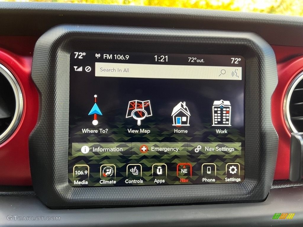 2021 Jeep Wrangler Unlimited Rubicon 4x4 Controls Photo #146724957