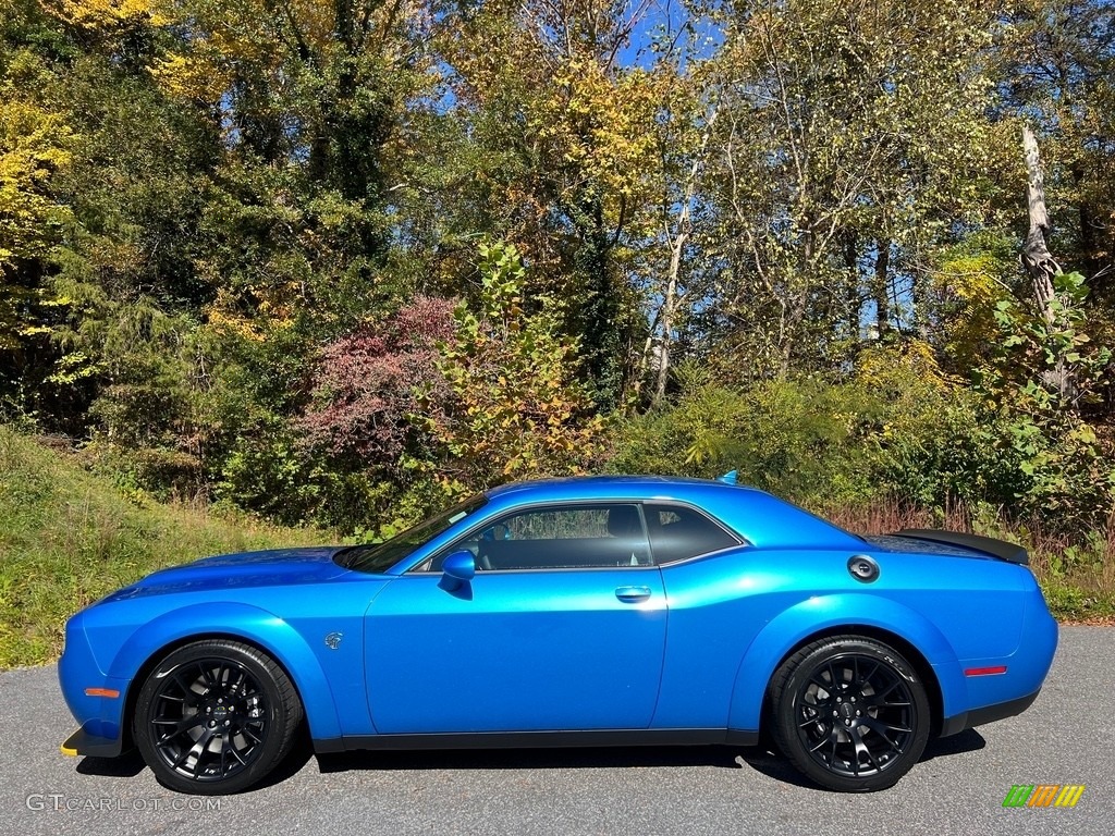B5 Blue Pearl 2023 Dodge Challenger SRT Hellcat JailBreak Widebody Exterior Photo #146724987