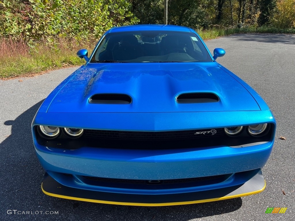 B5 Blue Pearl 2023 Dodge Challenger SRT Hellcat JailBreak Widebody Exterior Photo #146724993