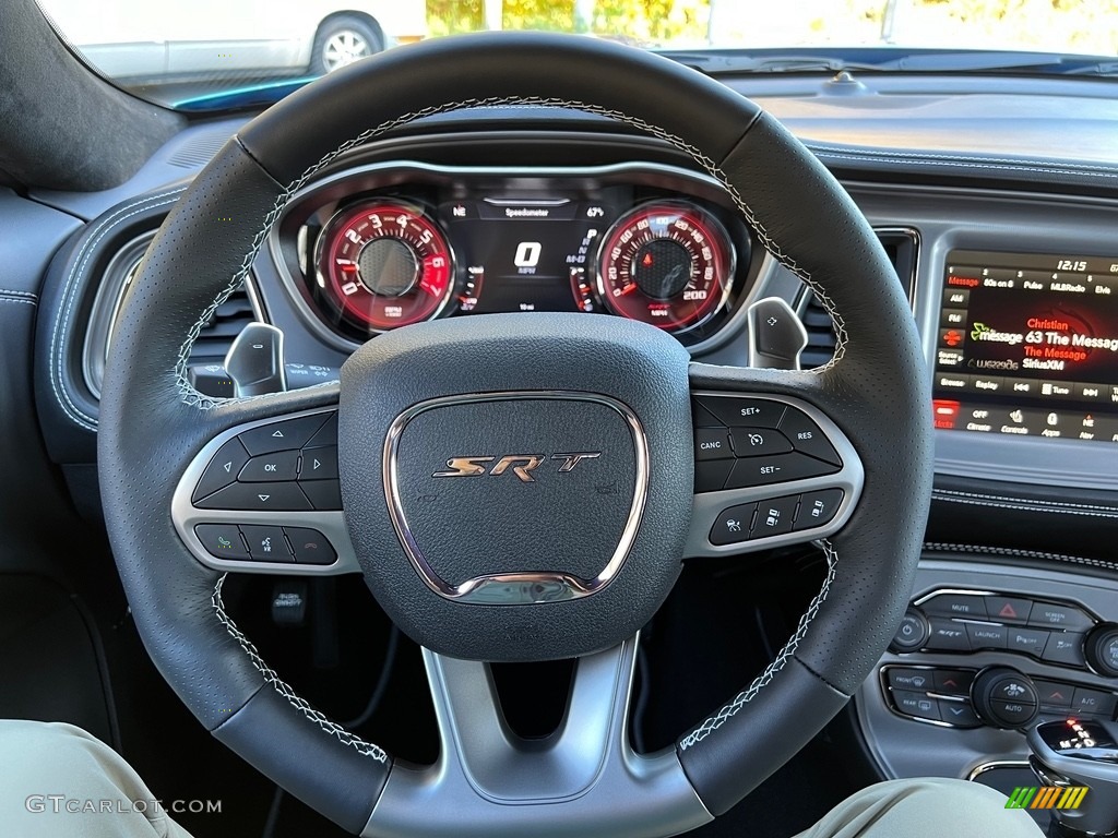 2023 Dodge Challenger SRT Hellcat JailBreak Widebody Black Steering Wheel Photo #146725044