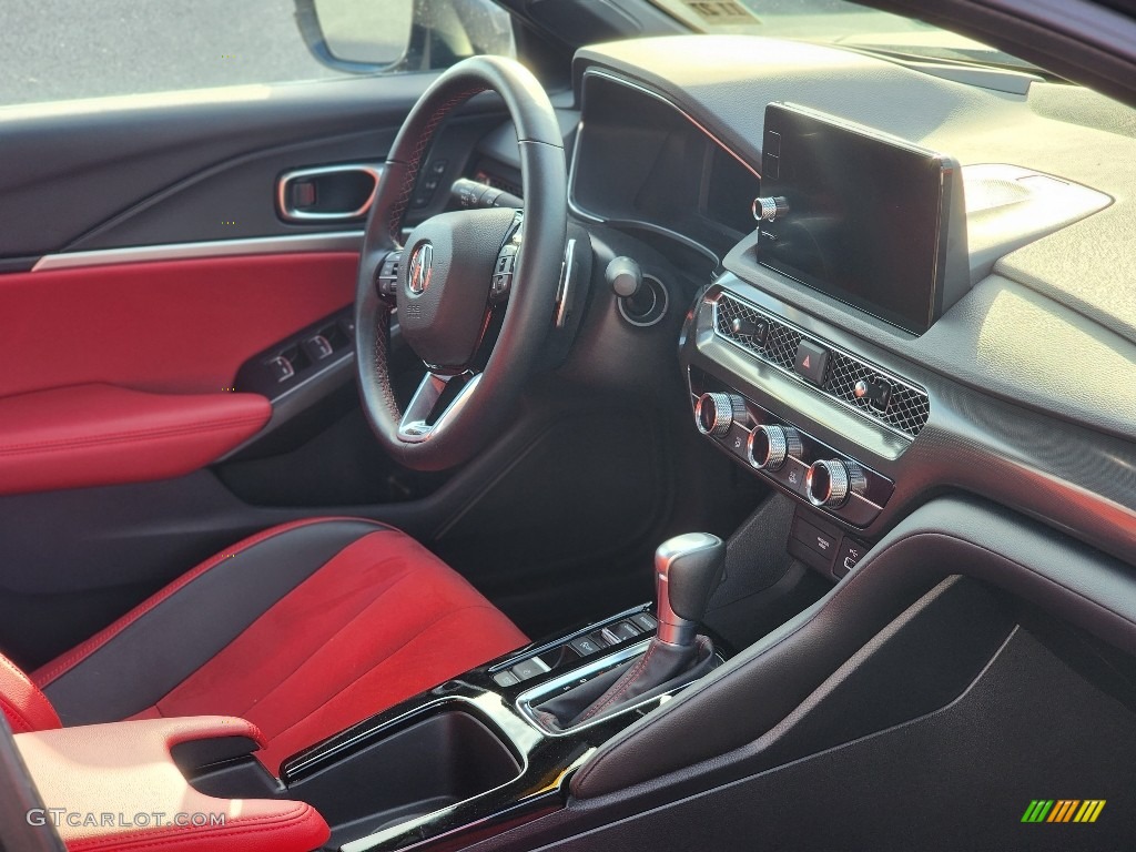 Red Interior 2023 Acura Integra A-Spec Technology Hatchback Photo #146725607