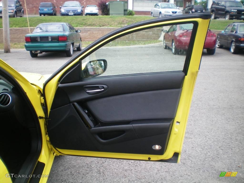 2004 RX-8  - Lightning Yellow / Black/Chapparal photo #14