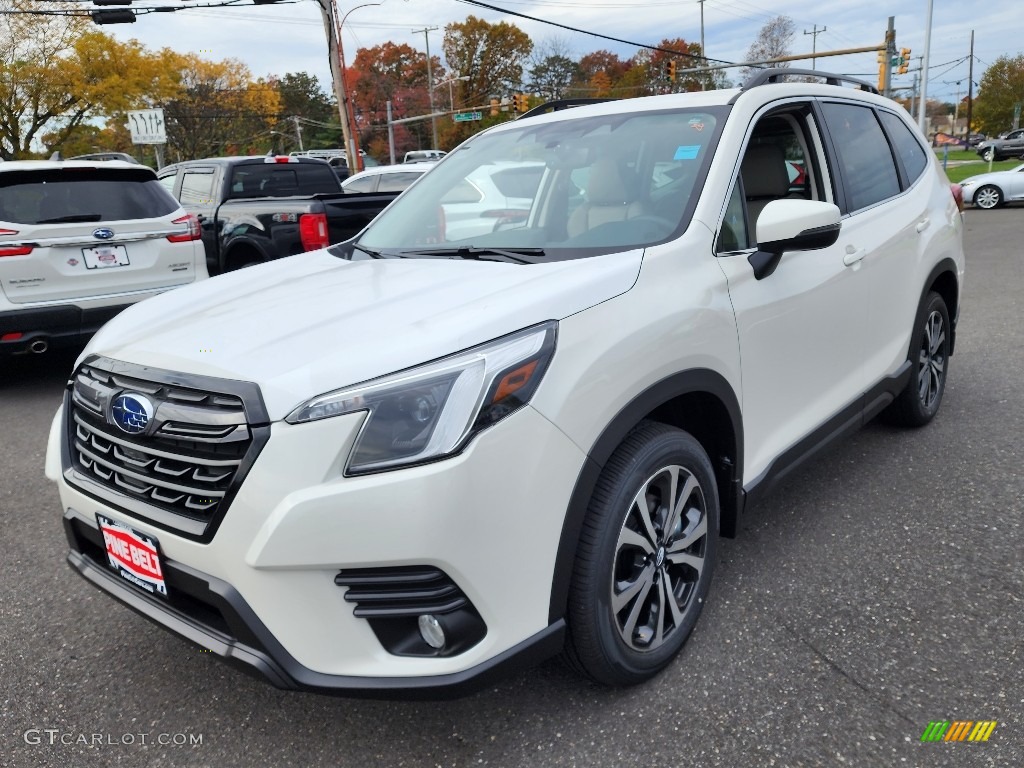 Crystal White Pearl 2023 Subaru Forester Limited Exterior Photo #146725655