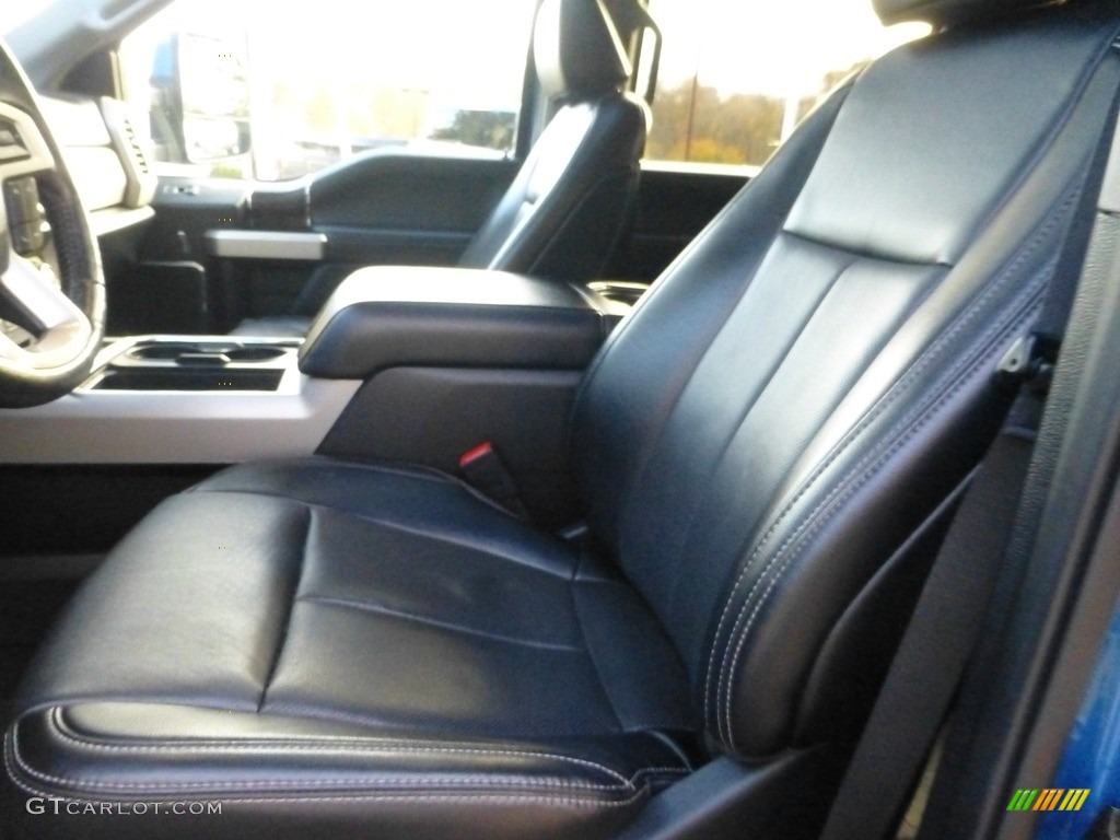 2021 F350 Super Duty Lariat Crew Cab 4x4 - Velocity Blue / Black photo #10