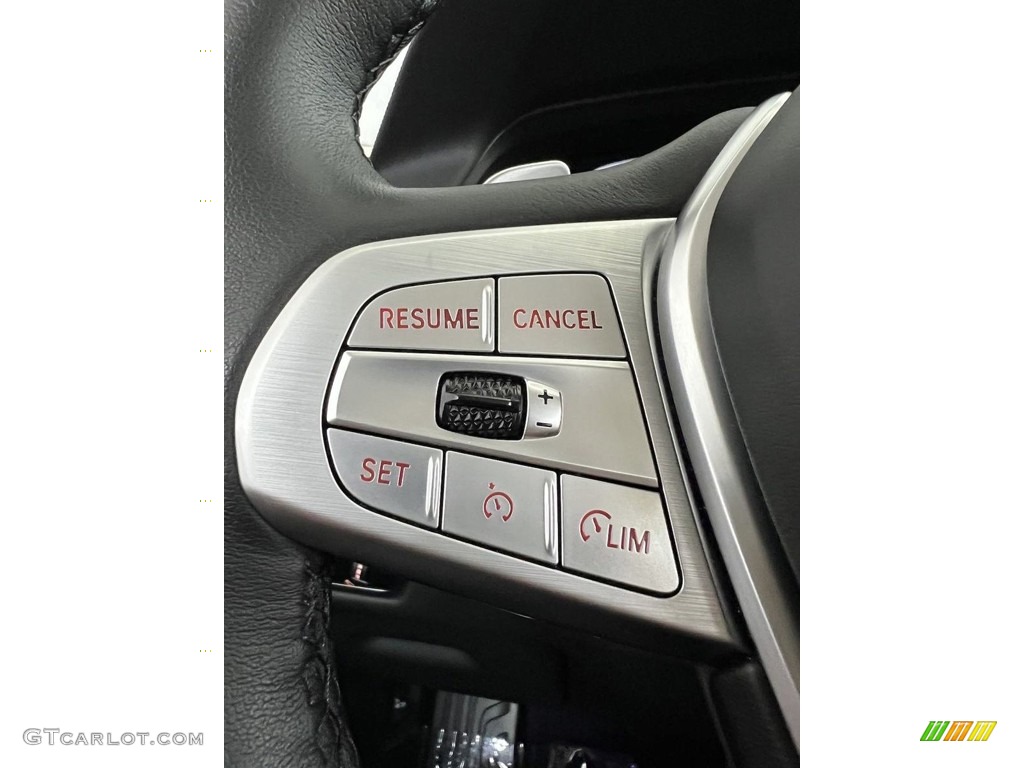 2022 BMW X7 xDrive40i Black Steering Wheel Photo #146725937