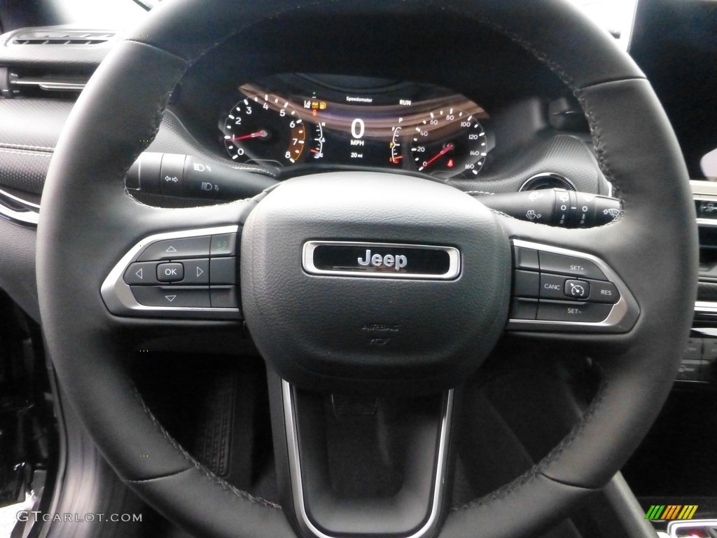 2024 Jeep Compass Altitude 4x4 Black Steering Wheel Photo #146726645