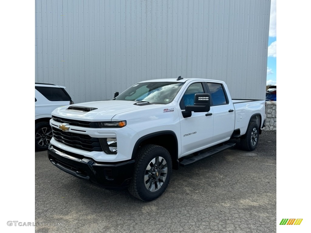 2024 Silverado 2500HD Custom Crew Cab 4x4 - Summit White / Jet Black photo #3