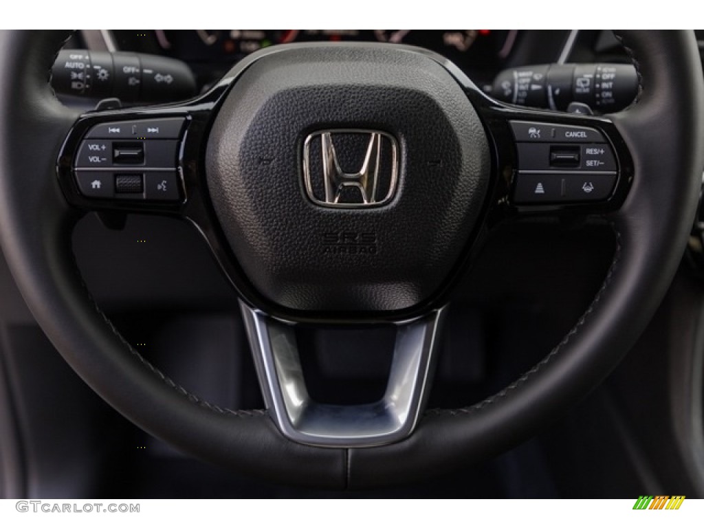 2024 Honda Pilot Touring Black Steering Wheel Photo #146727464